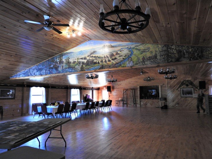 Fred Harrison , Mural at Adairs Wilderness Lodge