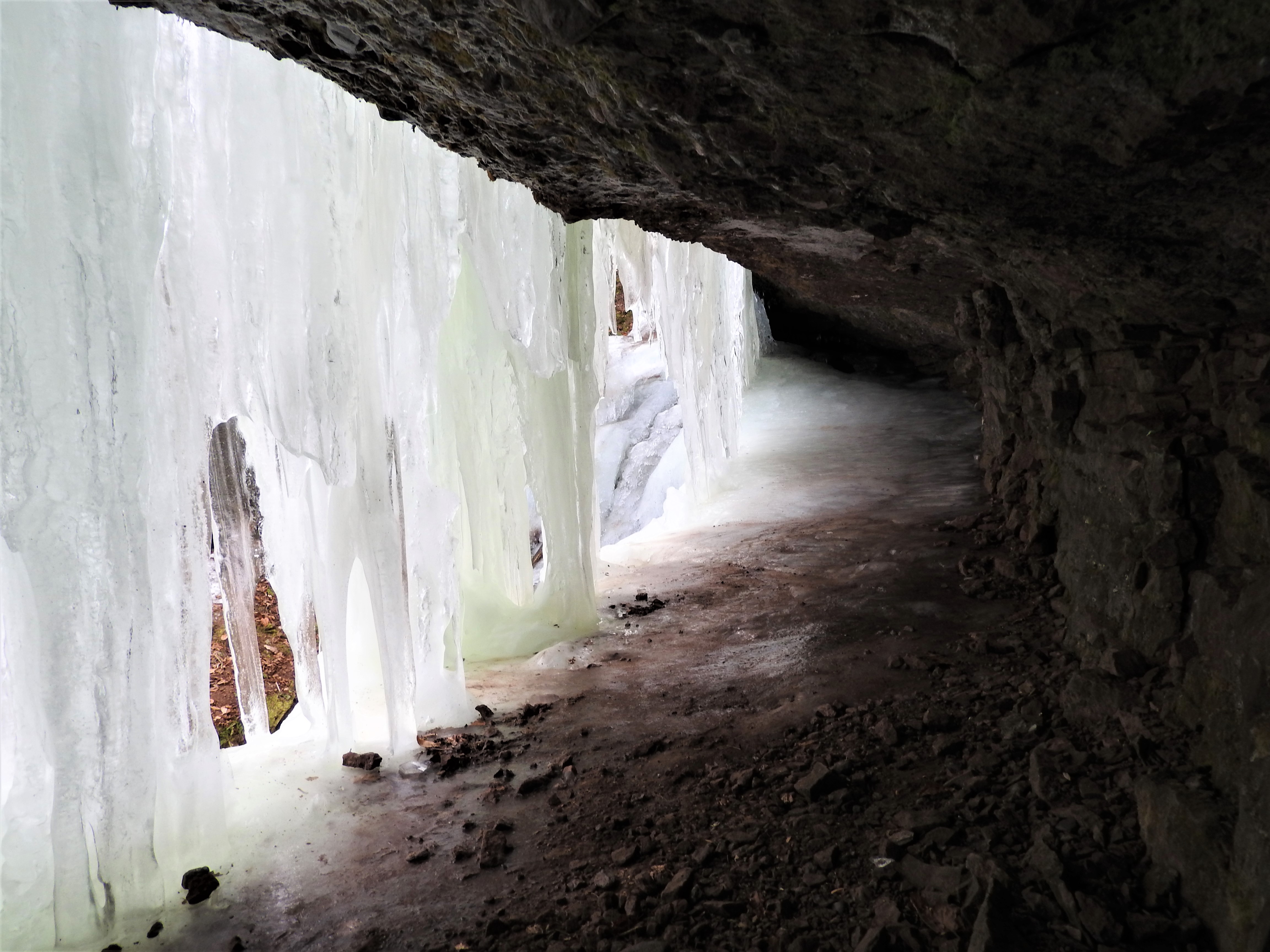 The Cave behind the ice sheet